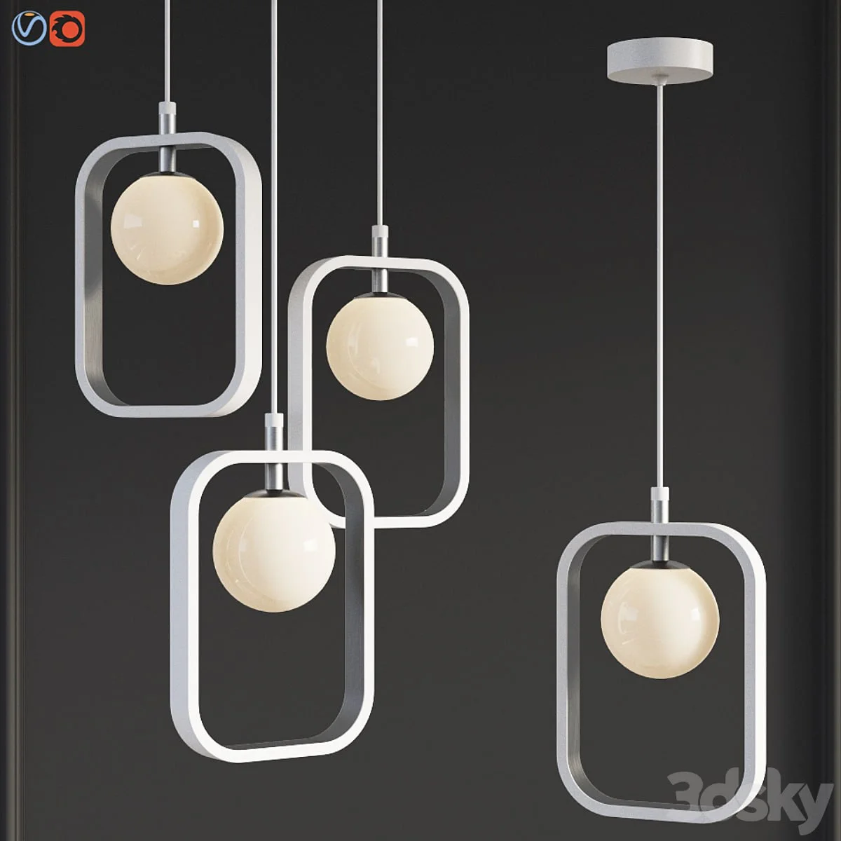 Suspension Light Avola Chrome Maytoni Modern